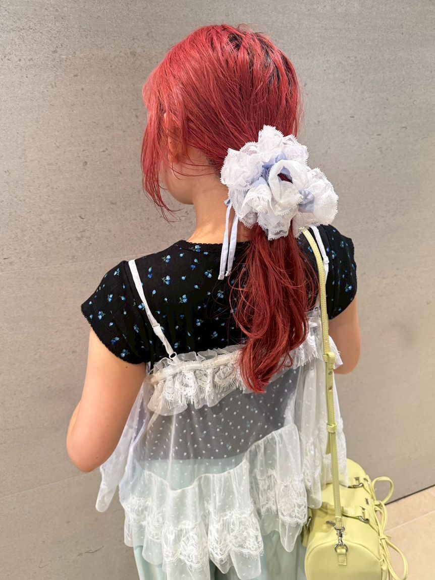 FURFUR「【限定カラー】レースコンビバレリーナシュシュ」|ヘアバンド|