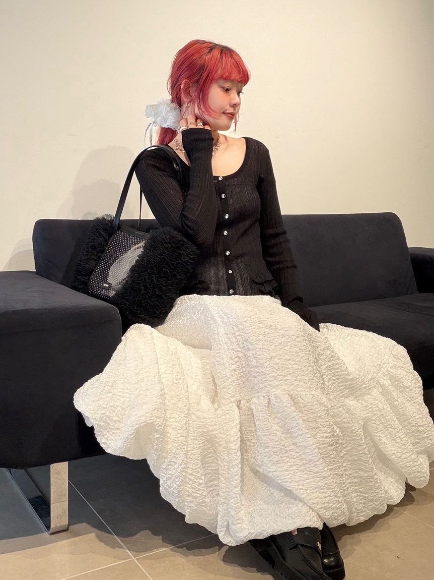 FURFUR「【限定カラー】レースコンビバレリーナシュシュ」|ヘアバンド|