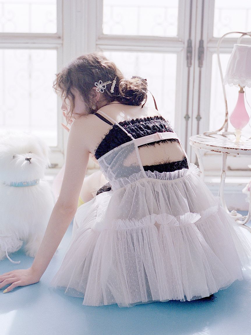 FURFUR「【限定カラー】レースコンビバレリーナシュシュ」|ヘアバンド|