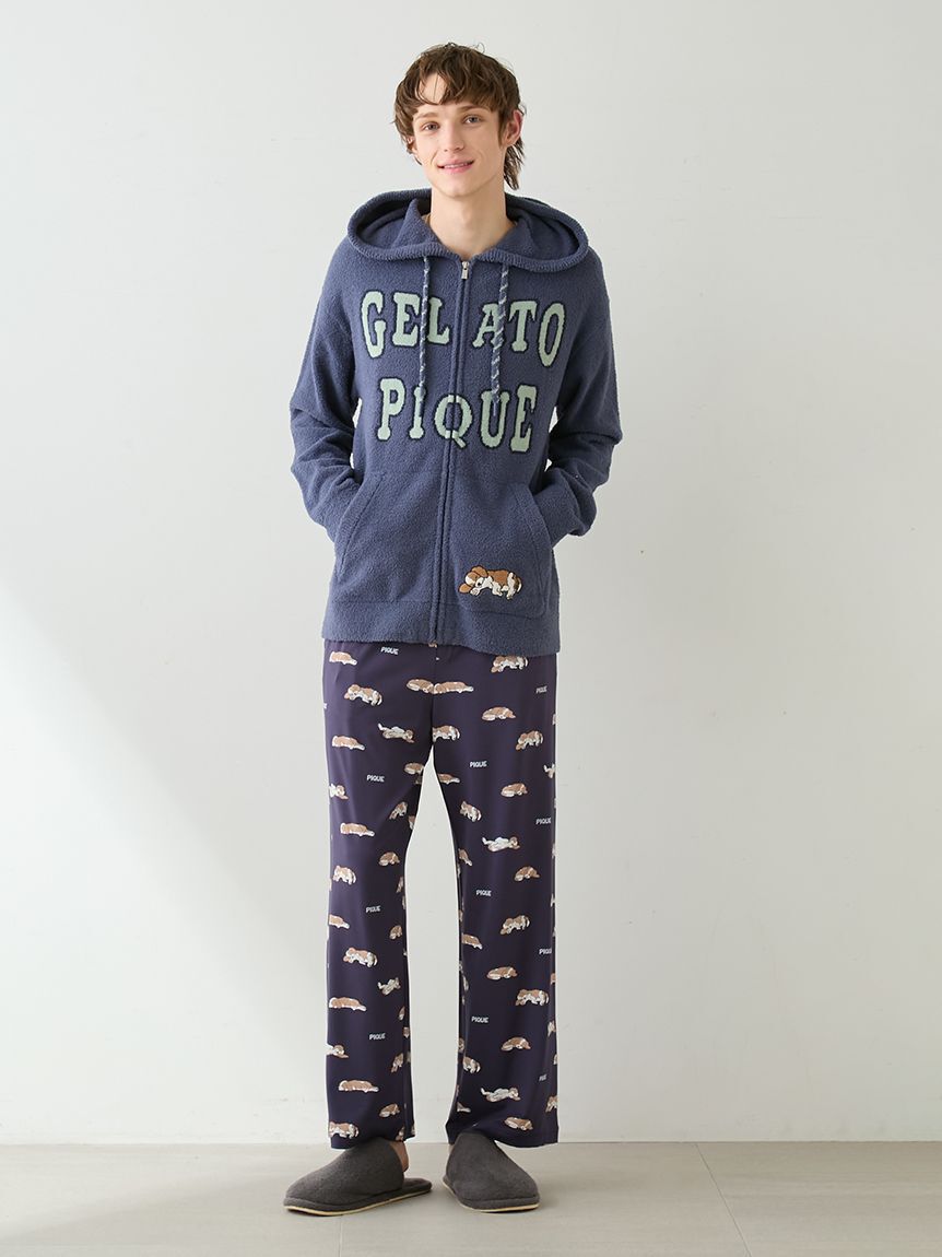 GELATO PIQUE HOMME「【HOMME】エアリーモコスリーピングドッグパーカ」|パーカー|