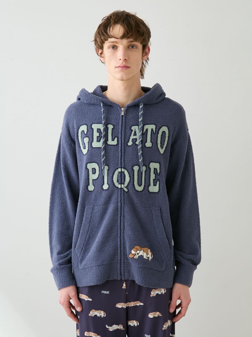 GELATO PIQUE HOMME「【HOMME】エアリーモコスリーピングドッグパーカ」|パーカー|