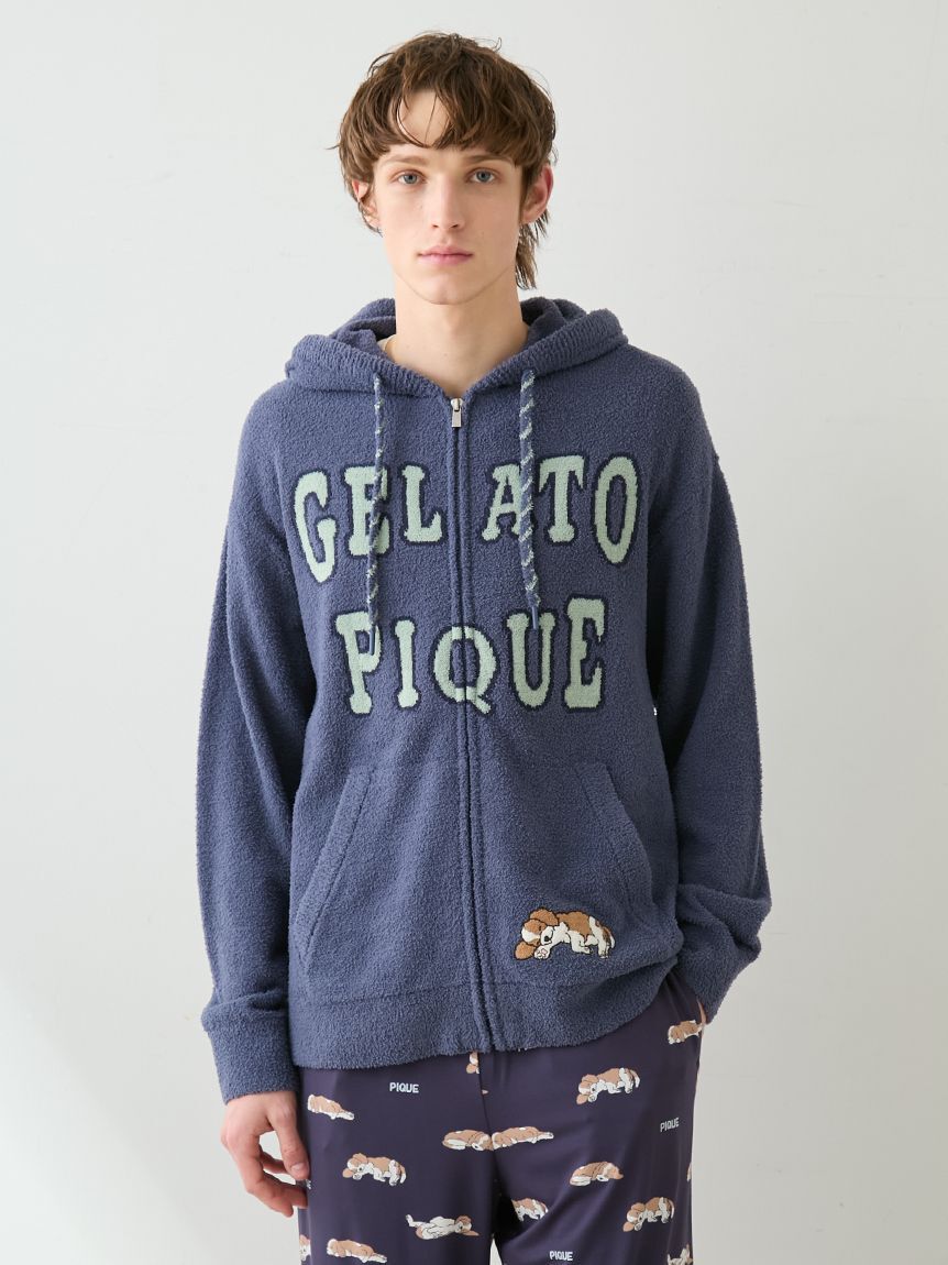 GELATO PIQUE HOMME「【HOMME】エアリーモコスリーピングドッグパーカ」|パーカー|