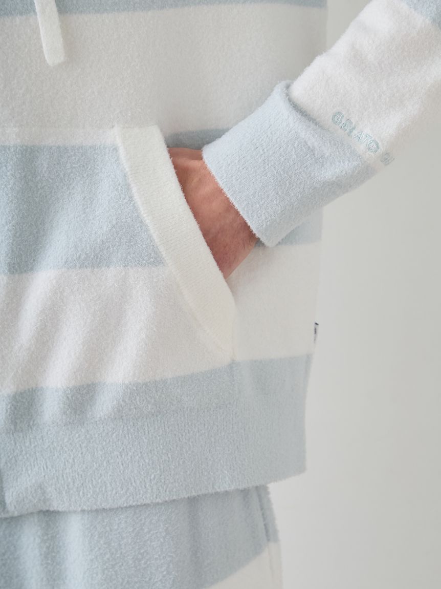 GELATO PIQUE HOMME「【HOMME】スムーズィー2ボーダーパーカ」|パーカー|