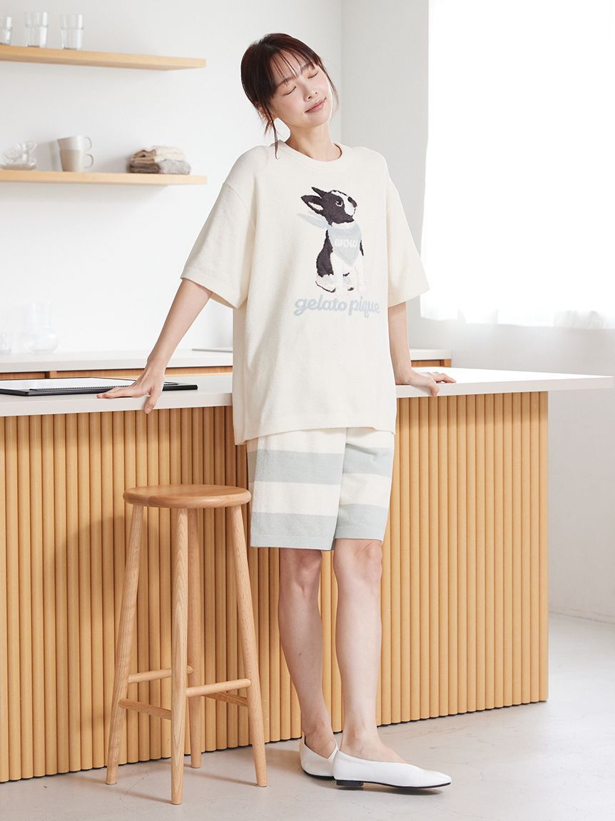 GELATO PIQUE HOMME「【HOMME】エアリーモコロゴジャガードハーフパンツ」|その他|