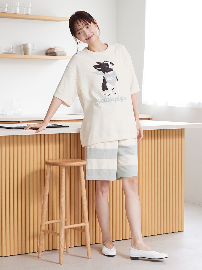 GELATO PIQUE HOMME「【HOMME】エアリーモコロゴジャガードハーフパンツ」|その他|