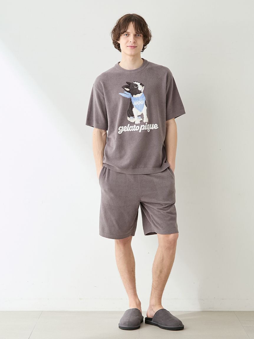 GELATO PIQUE HOMME「【HOMME】エアリーモコボストンテリアジャガードプルオーバー」|プルオーバー|