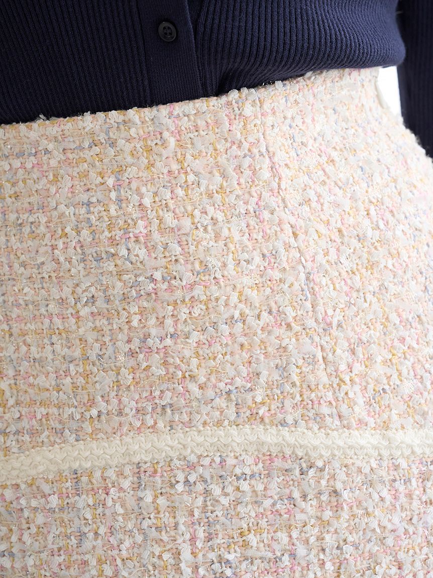 SNIDEL「ツイードフレアミニスカート」|スカート|