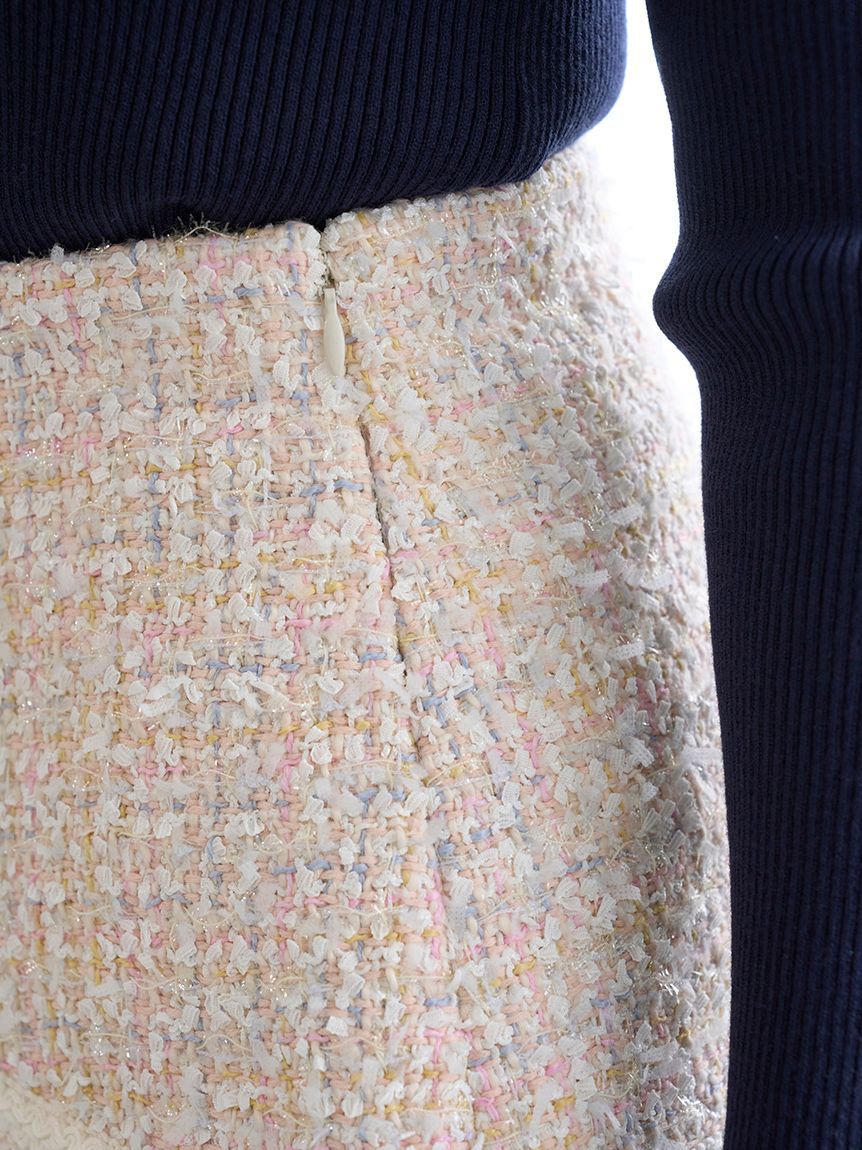 SNIDEL「ツイードフレアミニスカート」|スカート|