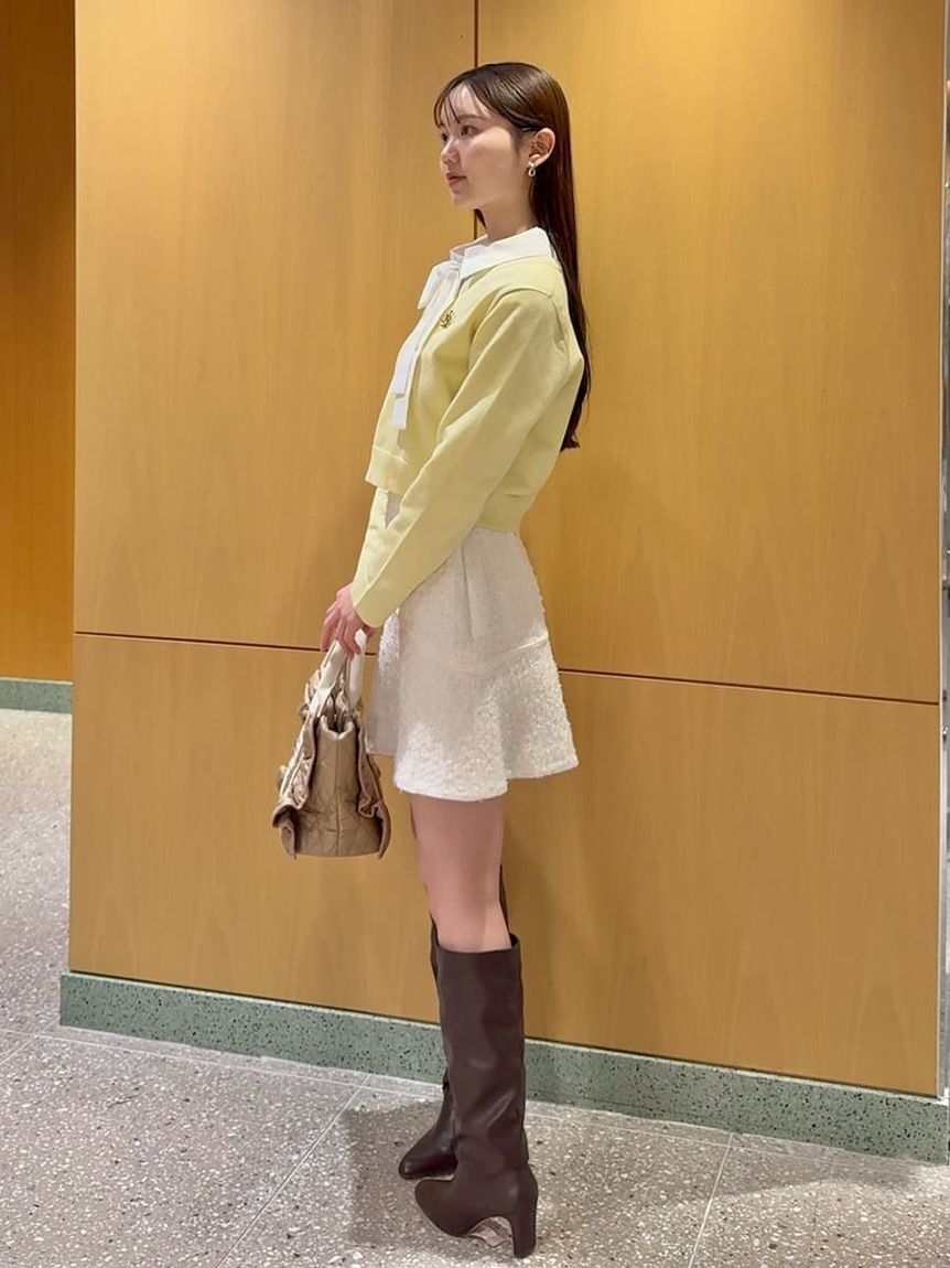 SNIDEL「ツイードフレアミニスカート」|スカート|