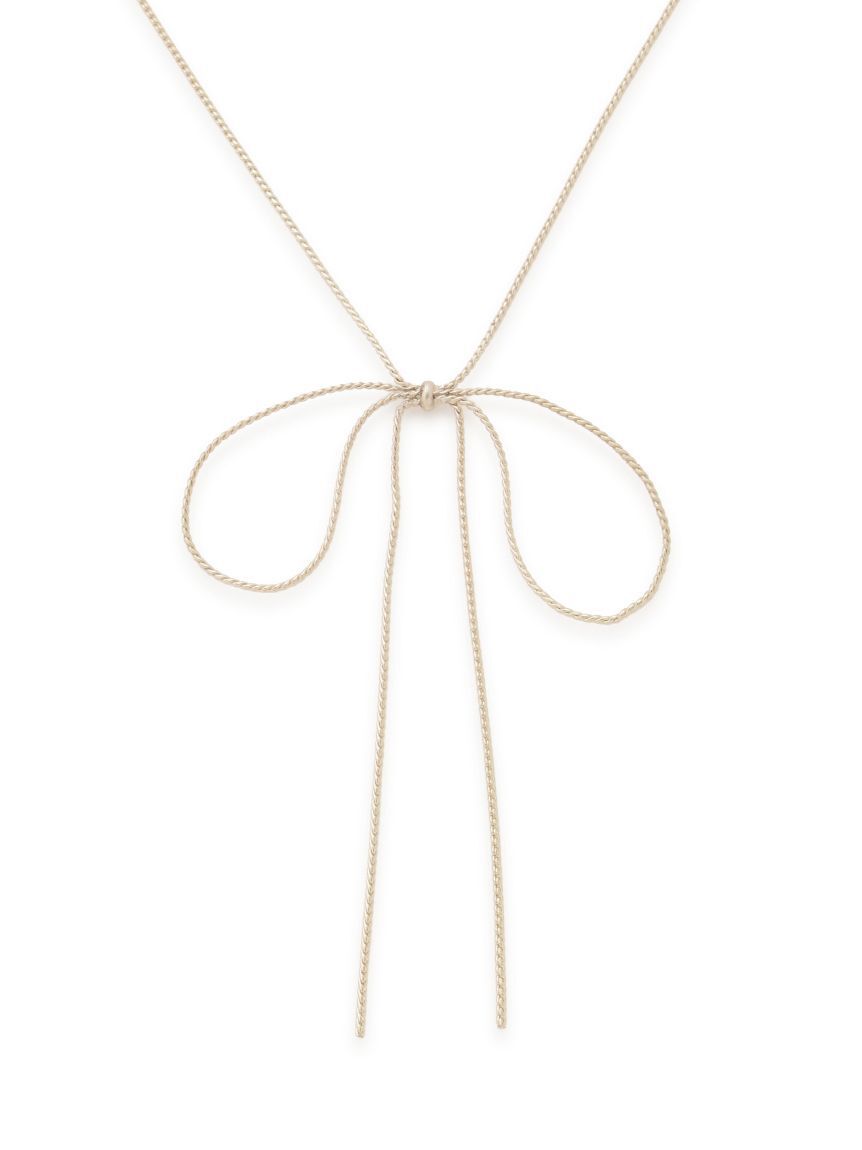 SNIDEL「バリエリボンネックレス」|ネックレス|YEL