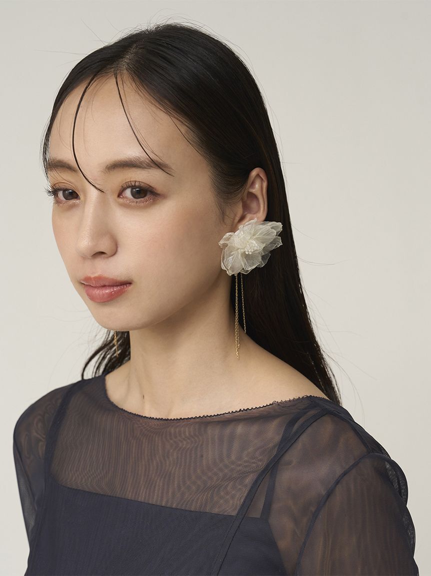 SNIDEL「フラワーバリエピアス」|ピアス|