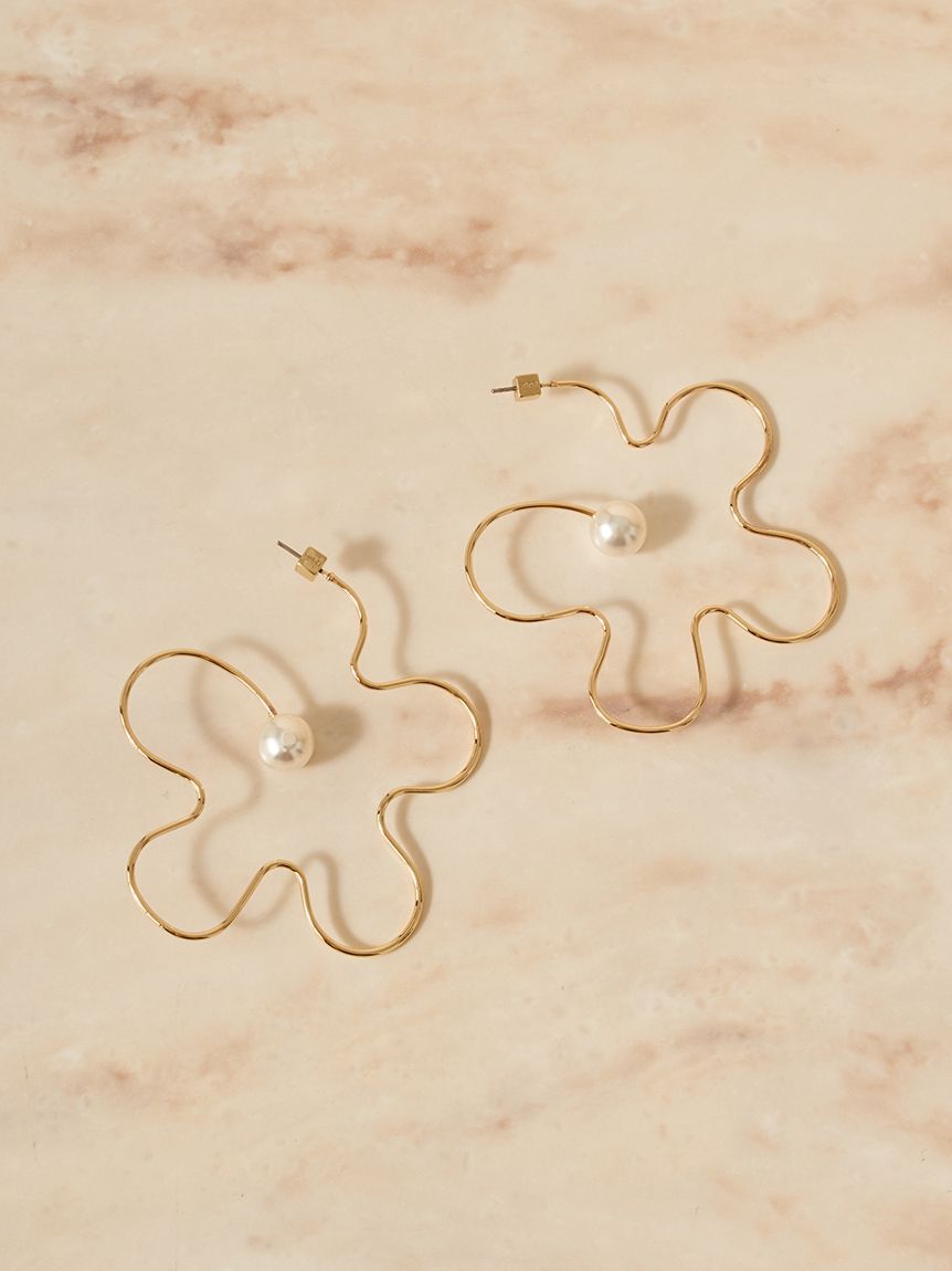 SNIDEL「フラワーバリエピアス」|ピアス|C