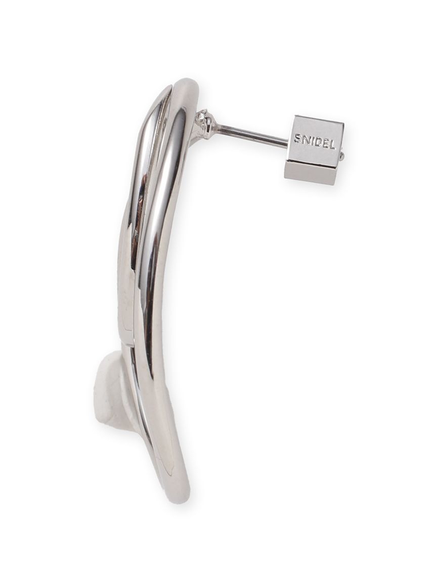 SNIDEL「ダブルラインフープピアス」|ピアス|