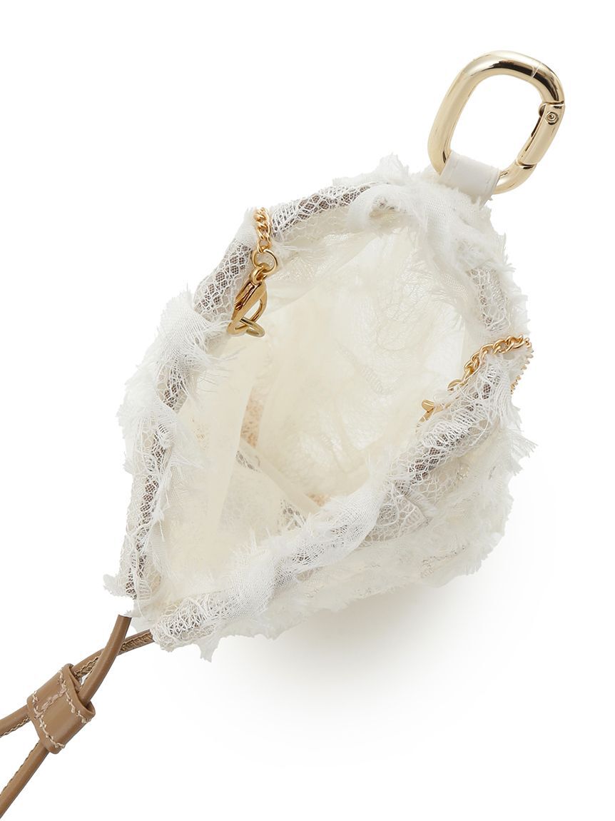 SNIDEL「ドロストリングミニバッグチャーム」|キーケース|