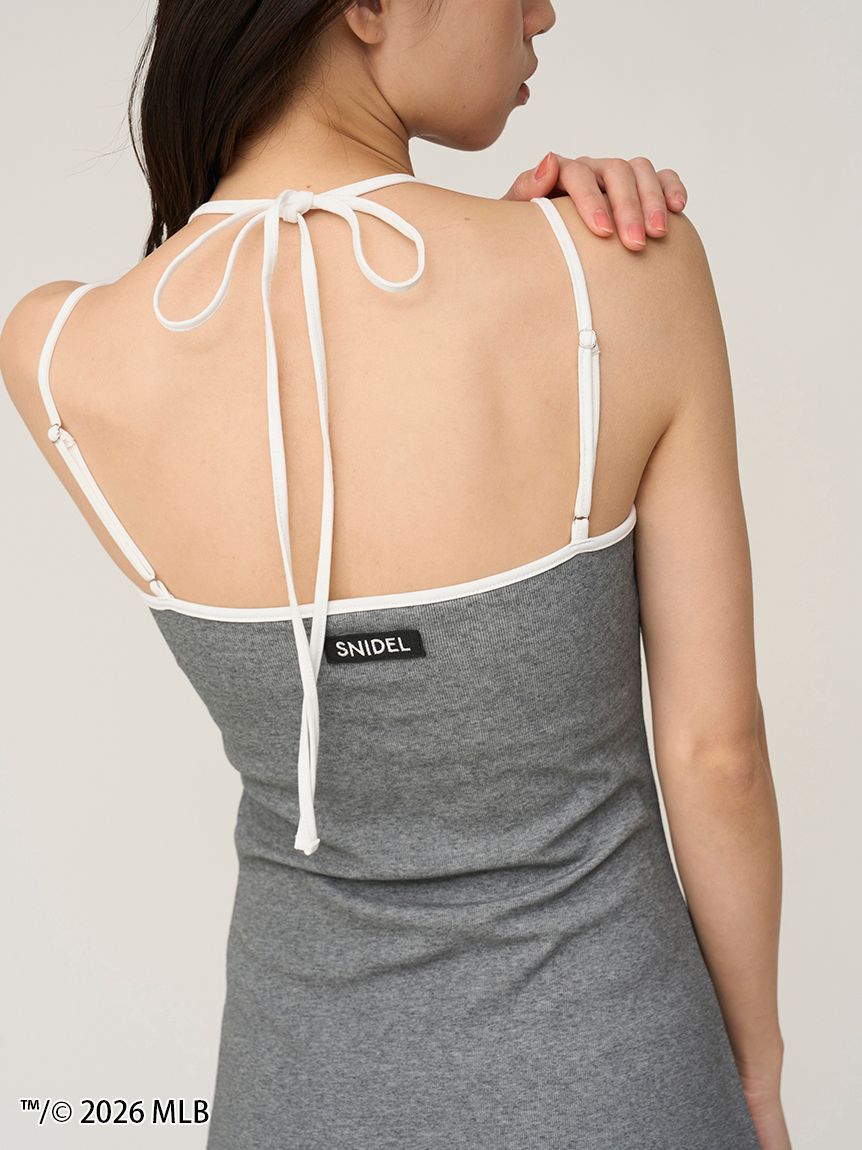SNIDEL「【MLB】ヘムバルーンカットキャミワンピース」|ワンピース|