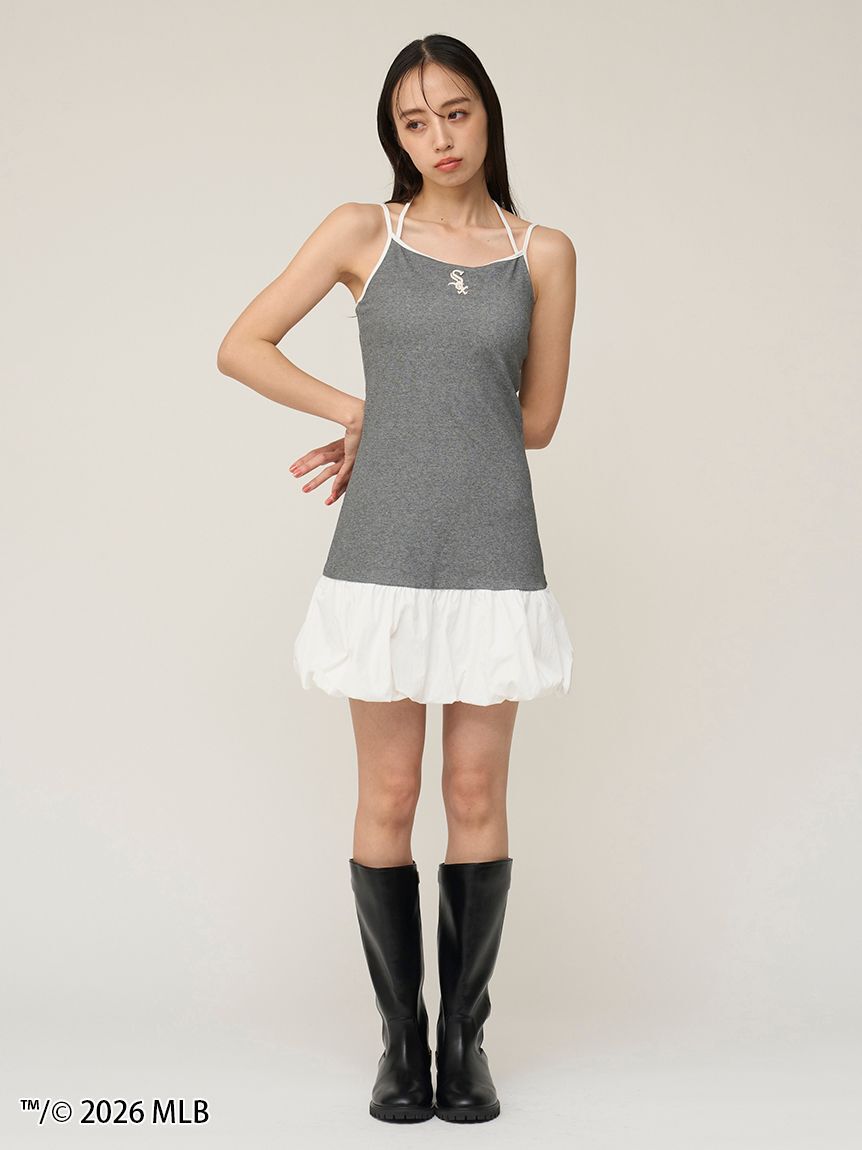 SNIDEL「【MLB】ヘムバルーンカットキャミワンピース」|ワンピース|