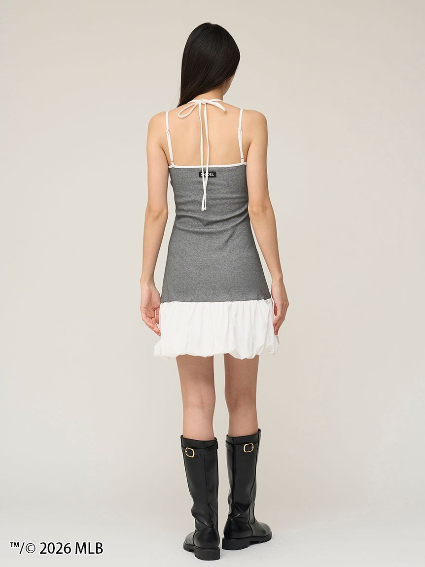 SNIDEL「【MLB】ヘムバルーンカットキャミワンピース」|ワンピース|