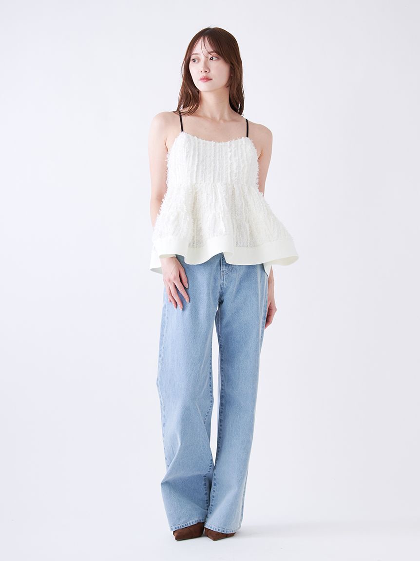 SNIDEL「ボリュームティアードキャミチュニック」|シャツ・ブラウス|