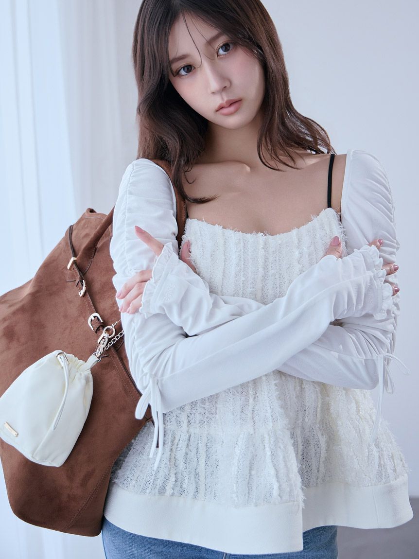 SNIDEL「ボリュームティアードキャミチュニック」|シャツ・ブラウス|