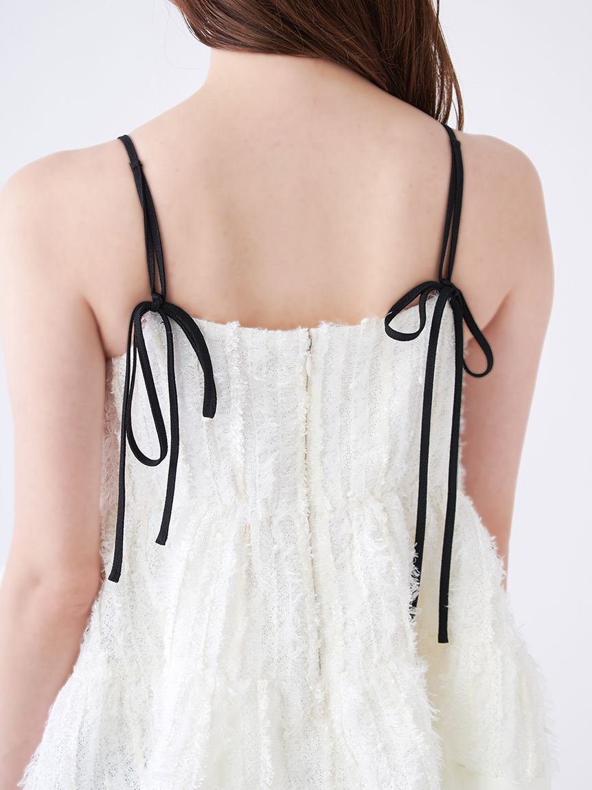 SNIDEL「ボリュームティアードキャミチュニック」|シャツ・ブラウス|