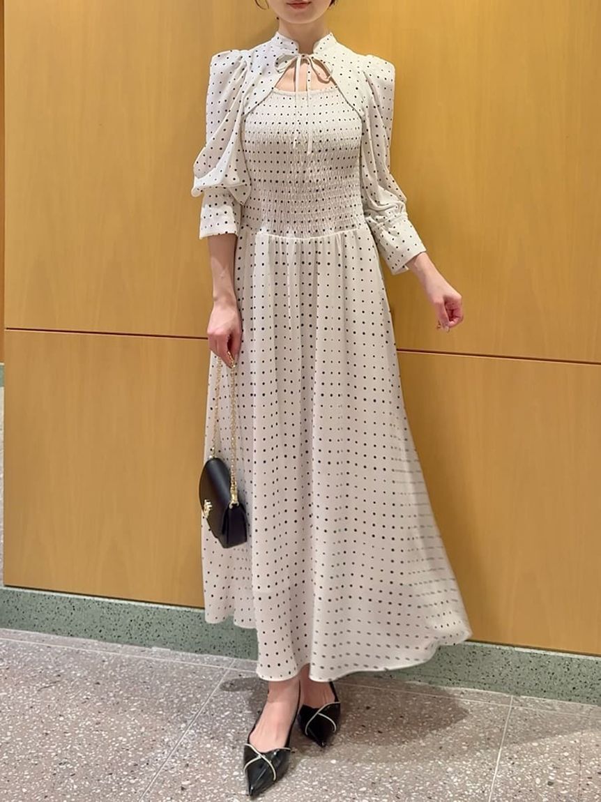 SNIDEL「デコルテオープンワンピース」|ワンピース|