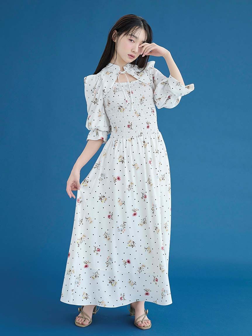 SNIDEL「デコルテオープンワンピース」|ワンピース|