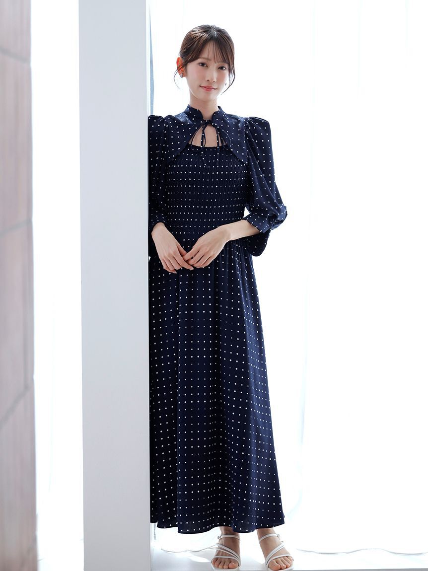 SNIDEL「デコルテオープンワンピース」|ワンピース|