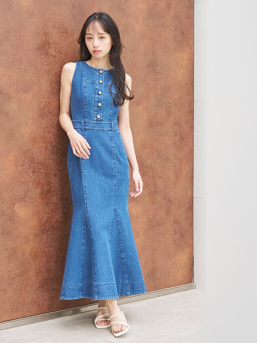 SNIDEL「アメスリデニムワンピース」|ワンピース|