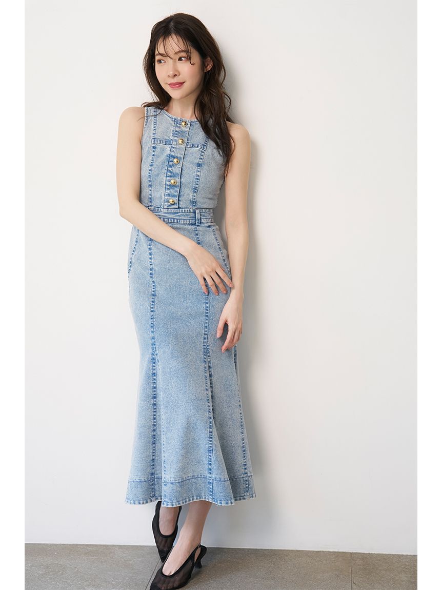 SNIDEL「アメスリデニムワンピース」|ワンピース|