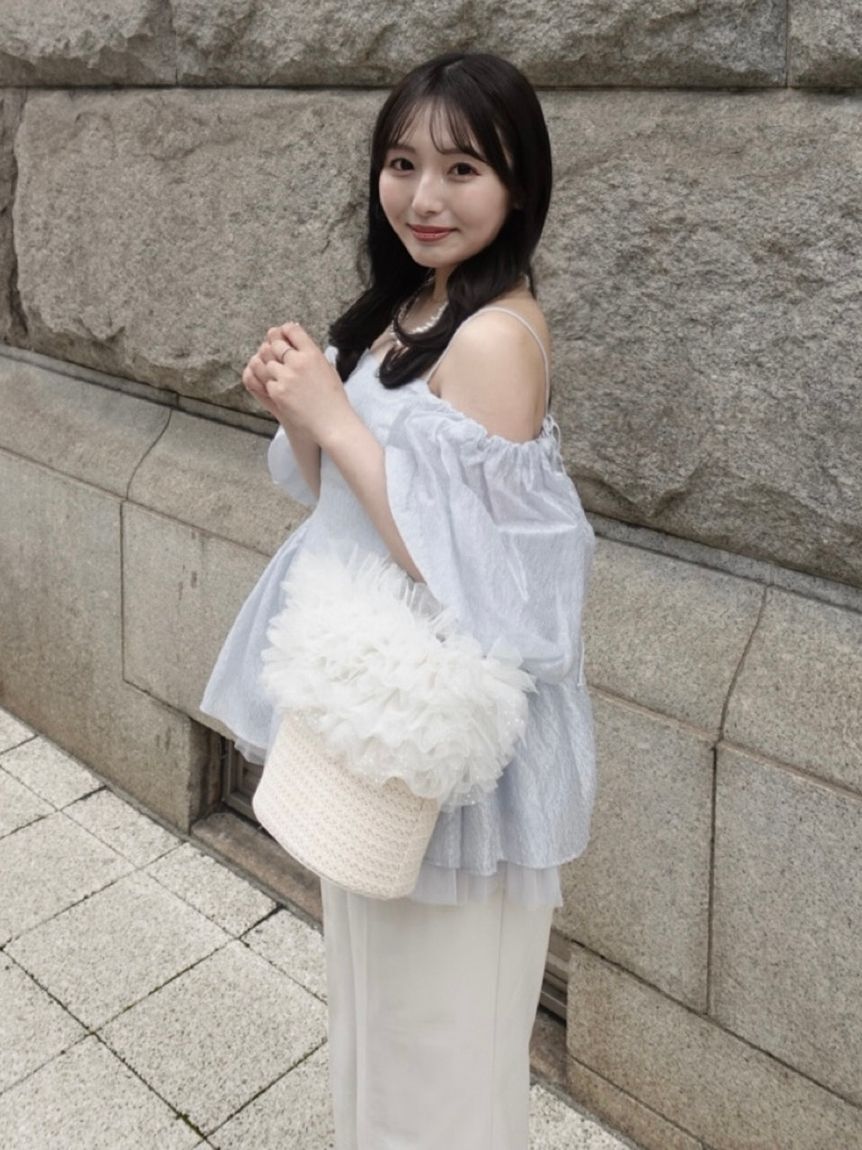 LILY BROWN「【限定カラー】2wayチュール切り替えバッグ」|ショルダー・メッセンジャー|