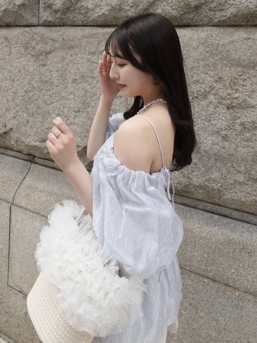 LILY BROWN「【限定カラー】2wayチュール切り替えバッグ」|ショルダー・メッセンジャー|