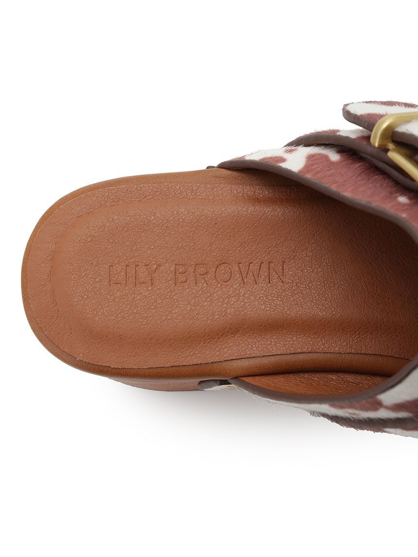 LILY BROWN「ウッドソールスタッズサボ」|サンダル|