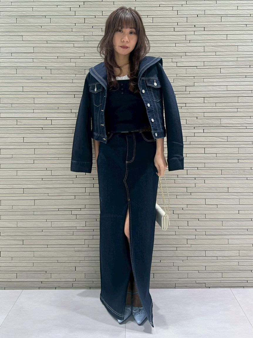 LILY BROWN「デニムロングスカート」|スカート|