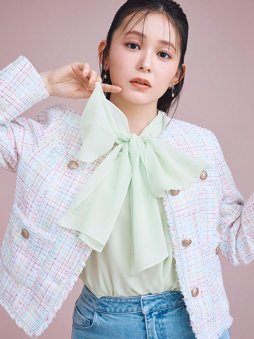 CELFORD「【セットアップ対応】フリンジツイードジャケット」|テーラードジャケット|