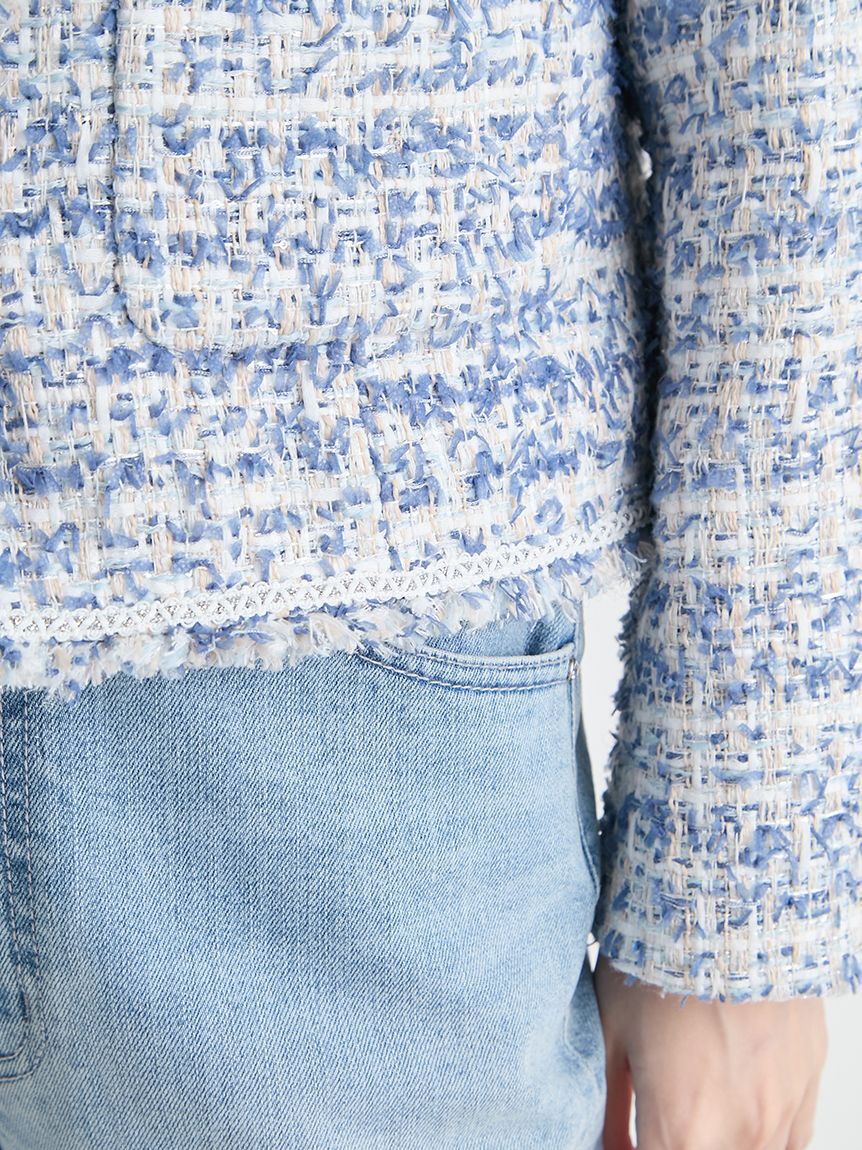 CELFORD「【セットアップ対応】フリンジツイードジャケット」|テーラードジャケット|