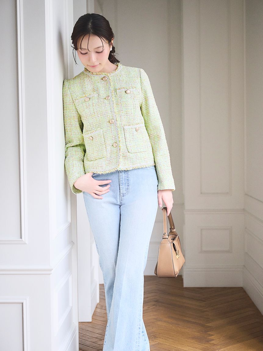 CELFORD「【セットアップ対応】フリンジツイードジャケット」|テーラードジャケット|