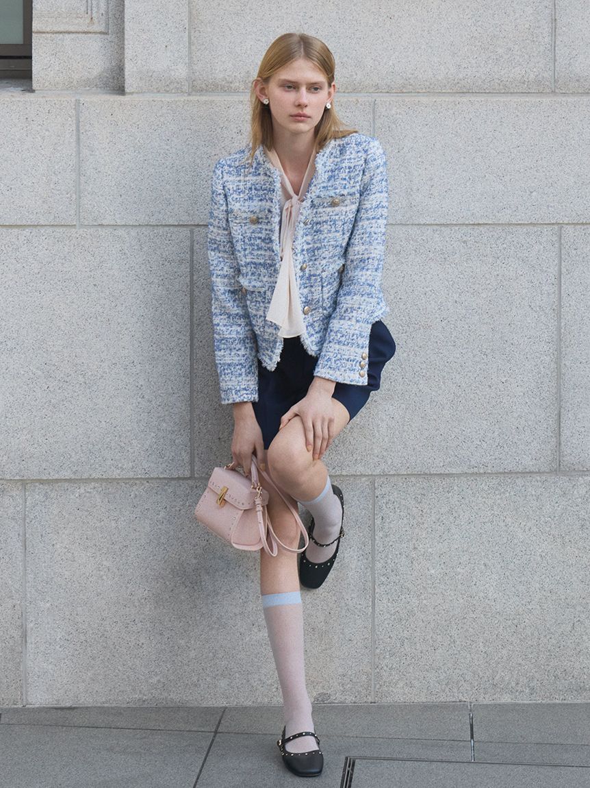 CELFORD「【セットアップ対応】フリンジツイードジャケット」|テーラードジャケット|