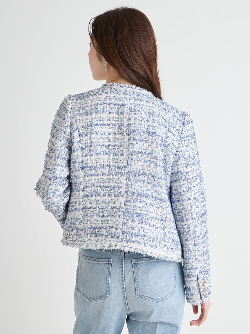 CELFORD「【セットアップ対応】フリンジツイードジャケット」|テーラードジャケット|