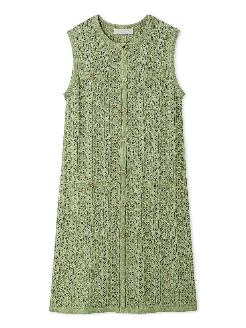 CELFORD「トリム透かし柄ミニワンピース」|ワンピース|