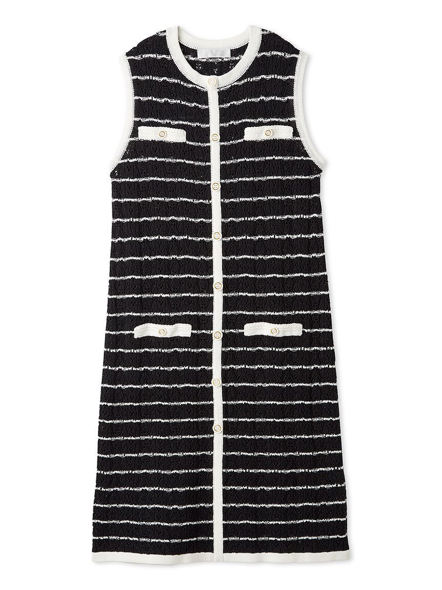 CELFORD「トリム透かし柄ミニワンピース」|ワンピース|