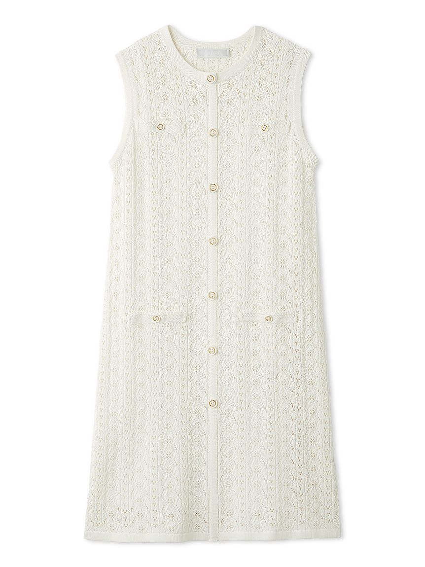 CELFORD「トリム透かし柄ミニワンピース」|ワンピース|