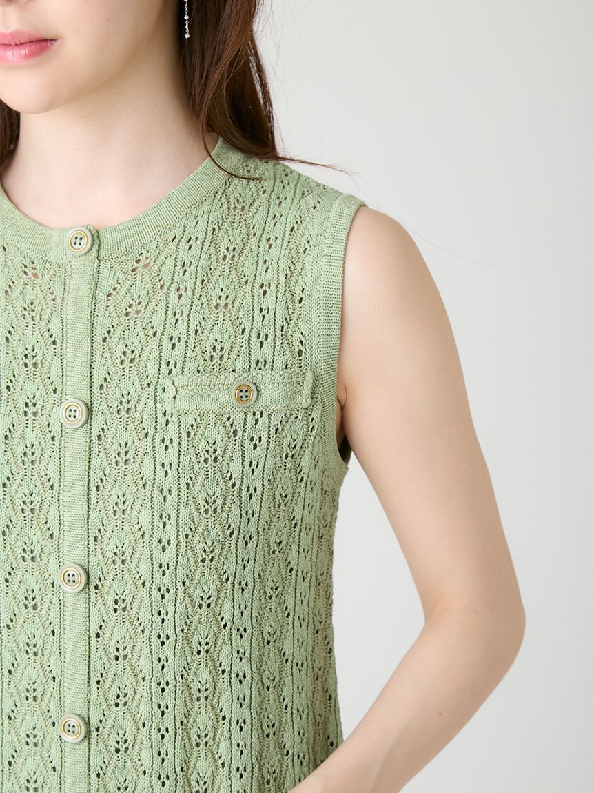 CELFORD「トリム透かし柄ミニワンピース」|ワンピース|