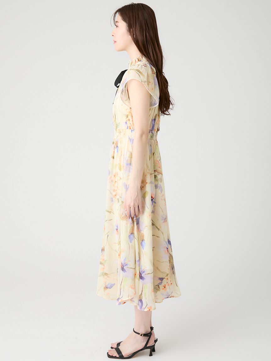 CELFORD「ペタルヘムラインプリントワンピース」|ワンピース|