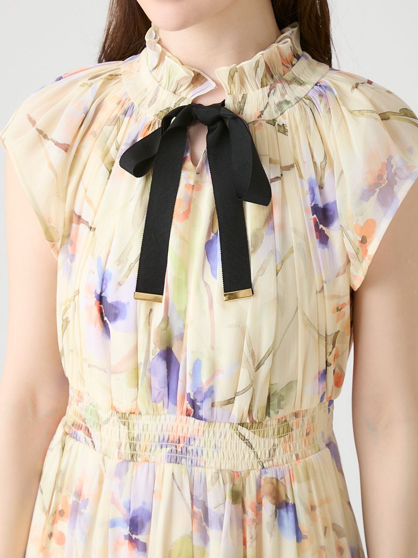 CELFORD「ペタルヘムラインプリントワンピース」|ワンピース|