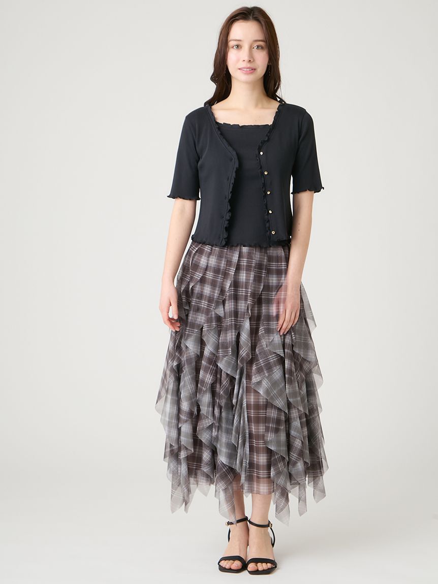 CELFORD「チュールラッフルスカート」|スカート|