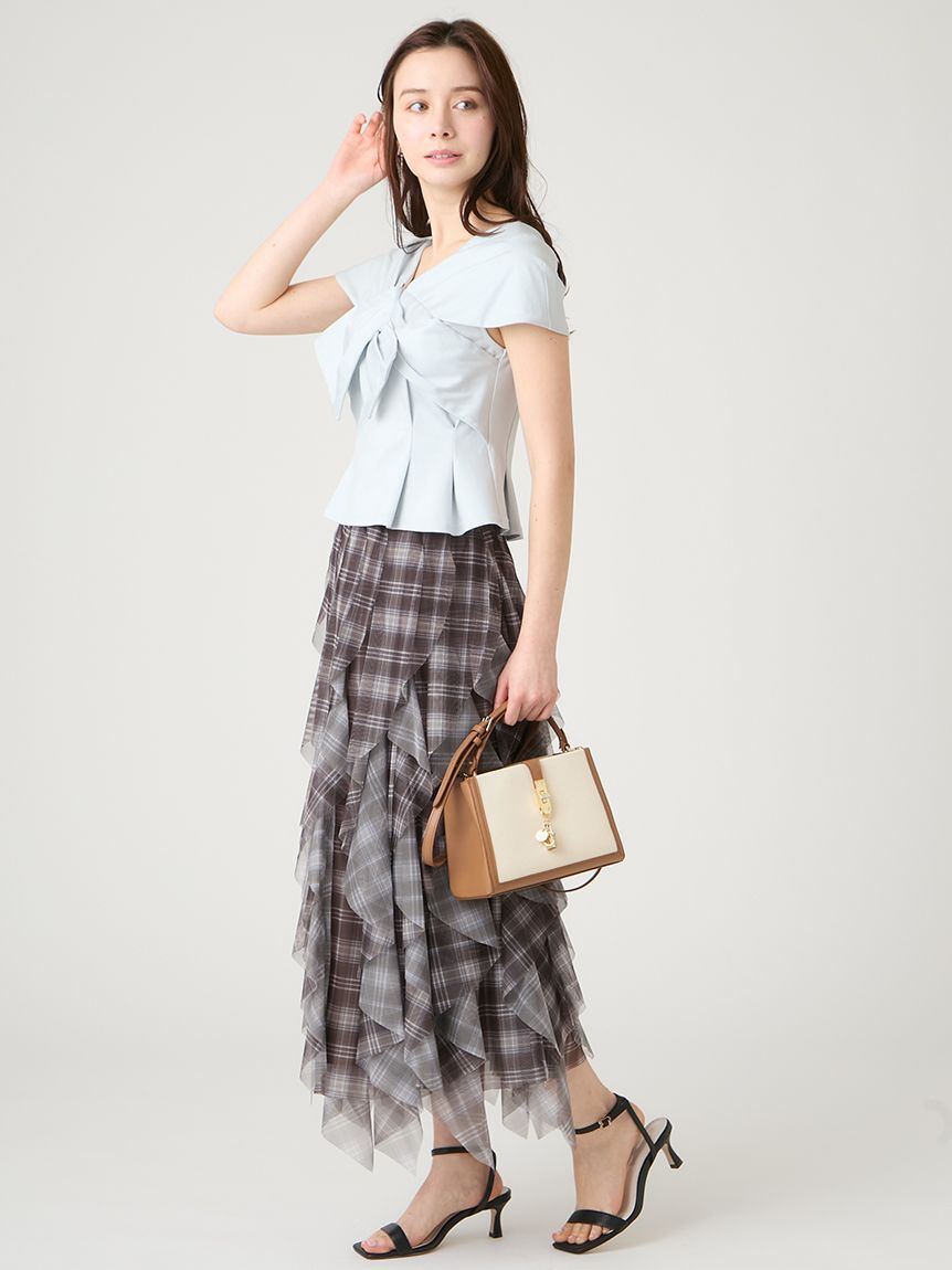 CELFORD「チュールラッフルスカート」|スカート|