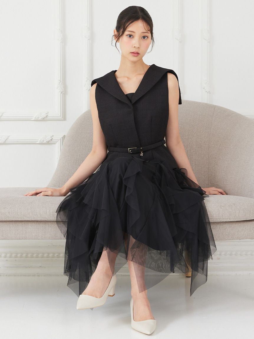 CELFORD「チュールラッフルスカート」|スカート|
