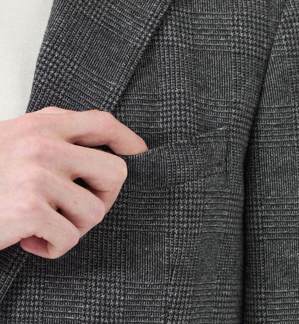 MACKINTOSH PHILOSOPHY「テーラードジャージー ジャケット グレンチェック/千鳥」|テーラードジャケット|