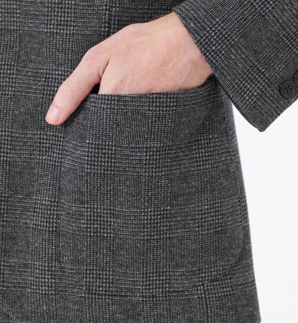 MACKINTOSH PHILOSOPHY「テーラードジャージー ジャケット グレンチェック/千鳥」|テーラードジャケット|