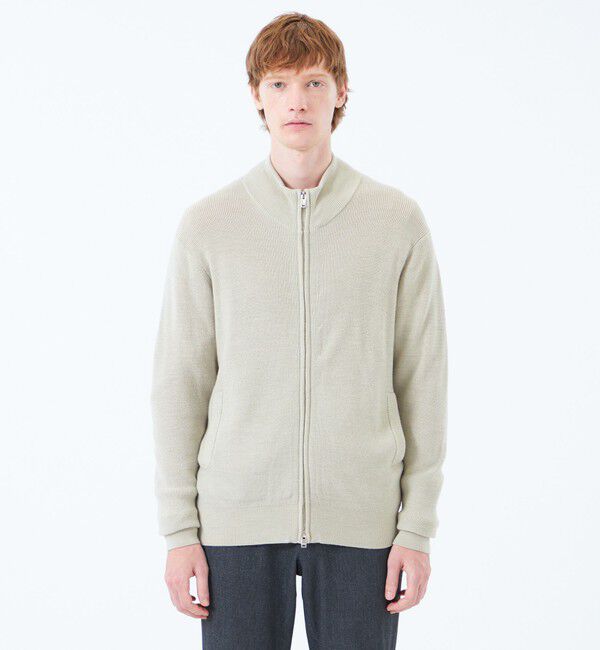 MACKINTOSH PHILOSOPHY「12G1P 片畦 スタンドジップアップ」|ニット・セーター|